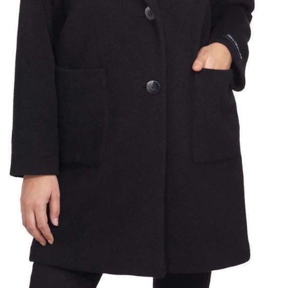 Derek Lam 10 Crosby Women's Wool Blend Black Coat - Picture 3 of 7